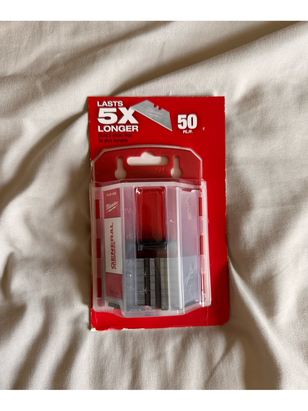 Milwaukee Red Utility Razor Blades - 50 Pack